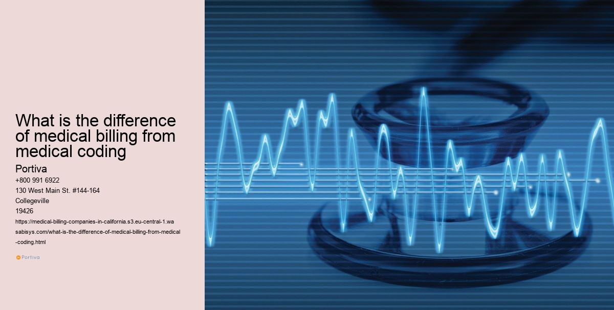 What is the difference of medical billing from medical coding
