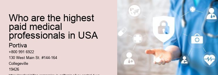 Who are the highest paid medical professionals in USA